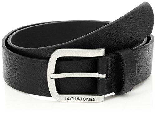 JACK & JONES Herren JACHARRY BELT NOOS Gürtel, Schwarz (Black Detail, 105