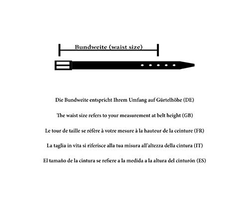 Vascavi Ledergürtel Aus Echtem Rindsleder - 3cm Breit - Made In Germany - Unisex Für Damen & Herren