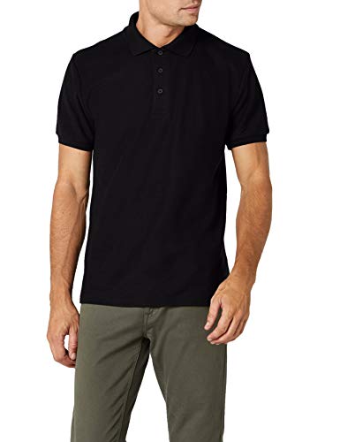 Fruit of the Loom Herren Poloshirt 65/35, Schwarz(Schwarz), X-Large