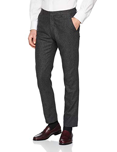 SELECTED HOMME Herren SLHSLIM-LEEDIVER DK STRC TRS B NOOS Anzughose, Grau (Dark Grey Melange Dark Grey Melange), W36(Herstellergröße: 52)