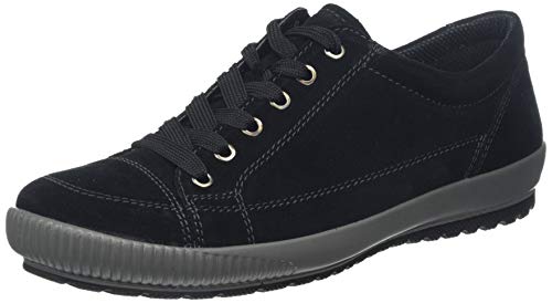 Legero TANARO-Sneaker, Damen Niedrig- Anderes Leder, Schwarz (Schwarz 00), 39 EU (6 UK)