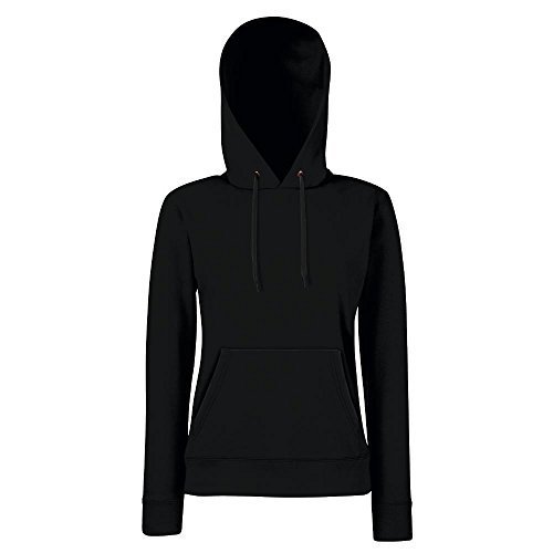 Fruit of the Loom – Lady-Fit Hooded Sweat L,Black