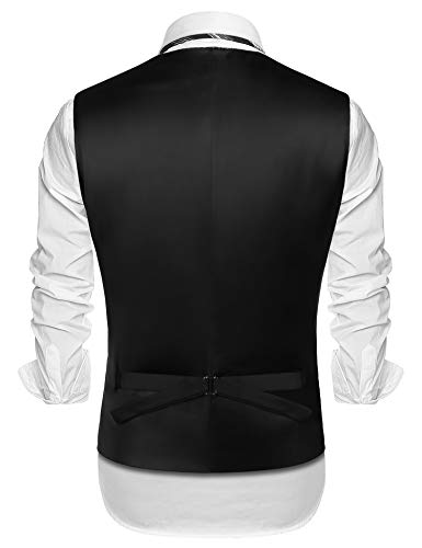 Burlady Herren Anzugweste Enge Jacquard Western Anzug Set ...