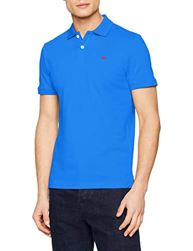 TOM TAILOR für Männer Poloshirts Schlichtes Poloshirt Danish Blue, L