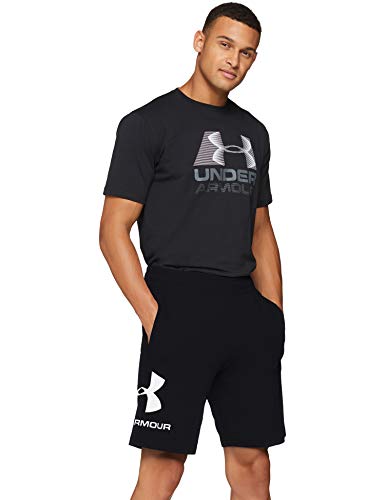 Under Armour Herren Kurze Hose Sportstyle Cotton Logo Shorts , Schwarz, XX-Large