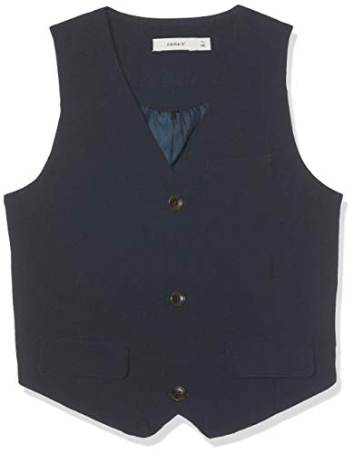 NAME IT Jungen Anzugweste NKMINGEMANN Waistcoat NOOS, Blau (Dark Sapphire), (Herstellergröße: 134)