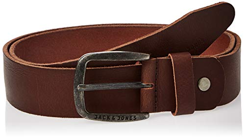 JACK & JONES Herren JJIPAUL JJLEATHER BELT NOOS Gürtel, Braun Black Coffee, 105 cm (Herstellergröße: 105)