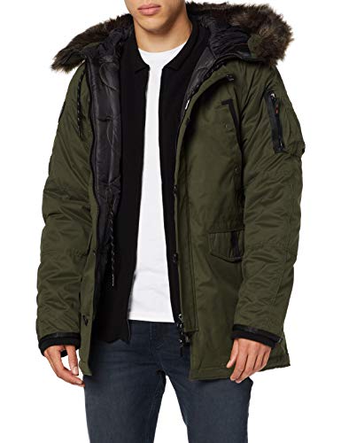 Superdry Herren SDX Parka, Grün (Surplus Goods Olive LO3), Medium (Herstellergröße:M)