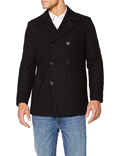 JP 1880 Herren große Größen bis 7XL, Cabanjacke, Mantel mit hochwertiger Woll-Qualität, Reverskragen schwarz 4XL 700196 10-4XL