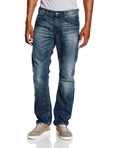 TOM TAILOR Herren MARVIN Straight Jeans , Blau (Mid Stone Wash Denim 1052) , W36/L34