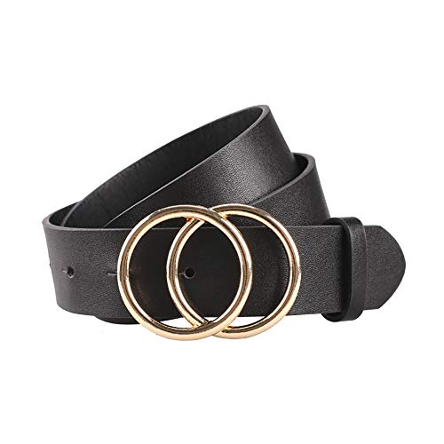 PU-Leder Gürtel Damen Taillengürtel Hüftgurt Blätter Elastischer Gürtel Damen Schmal Belt Mädchen Lackleder Gürtel Mit Exquisite Ellipse Schnalle