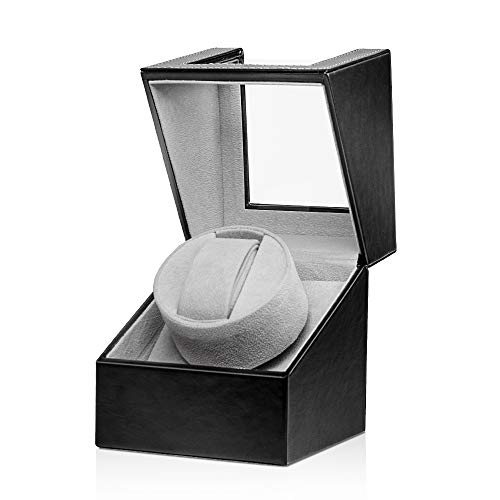 Baskiss Uhrenbeweger für eine Uhr Watch Winder mit Japanischer Mabuchi-Motor, Batteriebetrieb oder Netzteil