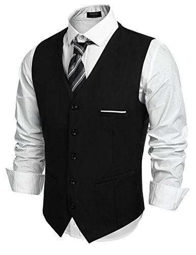 RUMAOZIA Herren Anzug Weste Slim Fit - Elegant Für Business & Hochzeit