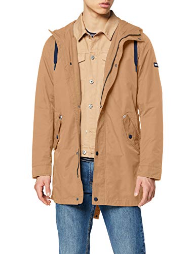 Hilfiger Denim Herren TJM Cotton Parka, Braun (Tiger's Eye 246), Large (Herstellergröße: L)