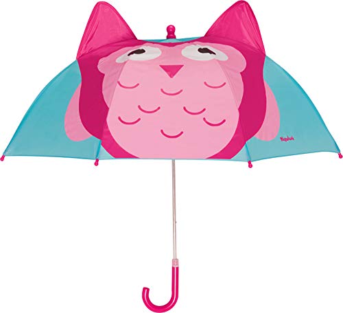 Playshoes Mädchen Printed Umbrella Regenschirm, Türkis (Türkis 15), One size (Herstellergröße: original)