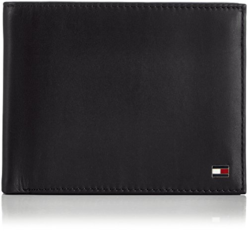 Tommy Hilfiger Herren ETON TRIFOLD Geldbörsen, Schwarz (BLACK 990), 13x10x3 cm