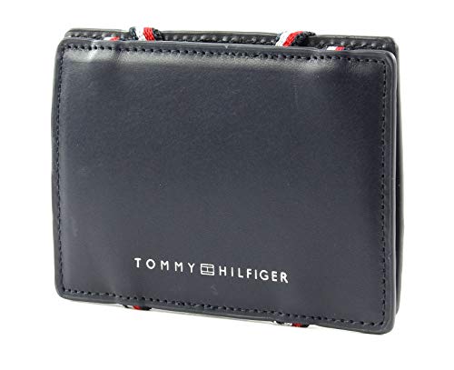 Tommy Hilfiger Herren Flip Cc Holder Münzbörse, Blau (Sky Captain), 1×6.5×10 cm