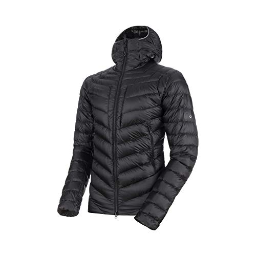 Mammut Herren Broad Peak Hooded Daunen-Jacke mit Kapuze, Black-Phantom, L