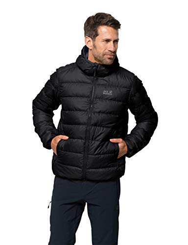 Jack Wolfskin Herren Daunenjacke Helium, schwarz (Black), M