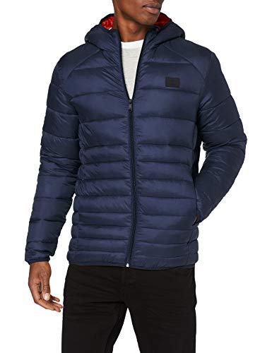 JACK & JONES NOS Herren JJEBOMB Puffer Hood NOOS Bomberjacke, Blau (Navy Blazer Navy Blazer), Medium (Herstellergröße: M)