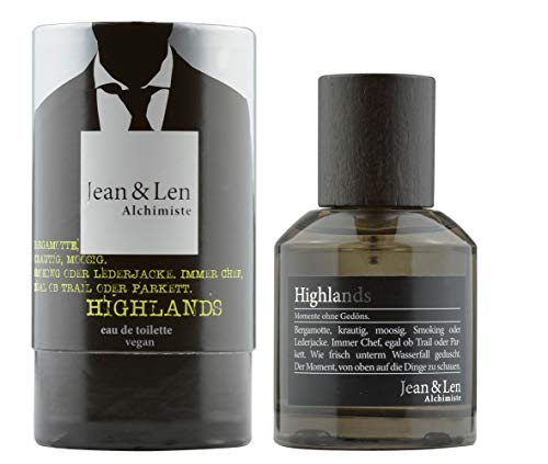 Jean & Len Herrenduft Highlands, Parfüm für Herren, Eau de Toilette, Duftnoten: vital, frisch, belebend, erfrischend, 50 ml, 1 Stück