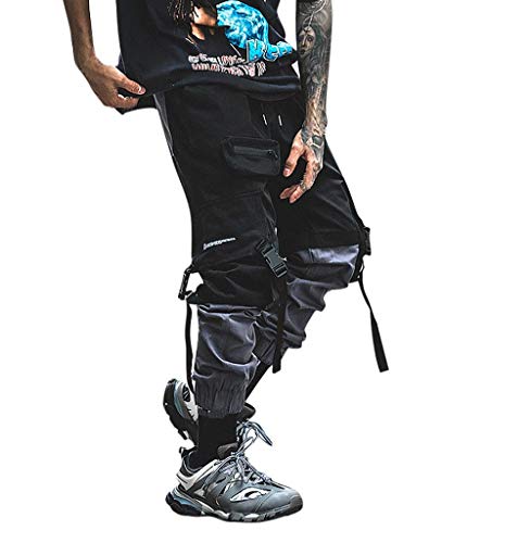Tomatoa Herren Cargohose Jogginghose Streetwear Hosen Chino Sweatpants Freizeit Lang Hosen Sporthose Outdoorhose Traininghose mit Taschen S – 2XL