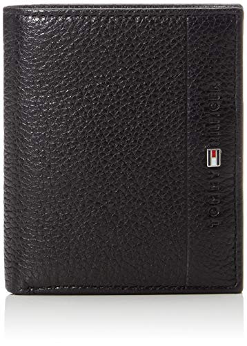 Tommy Hilfiger Herren Core Ns Trifold Geldbörse, Schwarz (Black), 1x1x1 cm