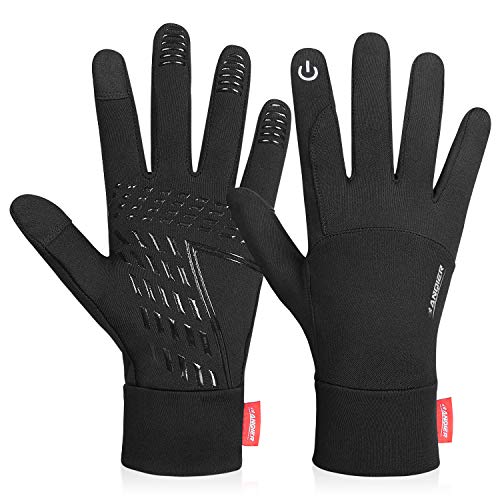 coskefy Touchscreen Handschuhe Sport Elastisch Leicht Atmungsaktiv Outdoor Gloves Damen Herren rutschfest Winddicht Winter Frühling Herbst Motorrad Fahrrad Camping Wandern Bergsteigen(Schwarz-B,L)