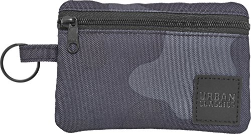 Urban Classics Mini Wallet With Keyring Münzbörse, 12 cm, Dark Camo