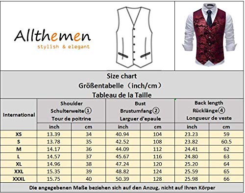 Allthemen Weste Gilet Jacquard