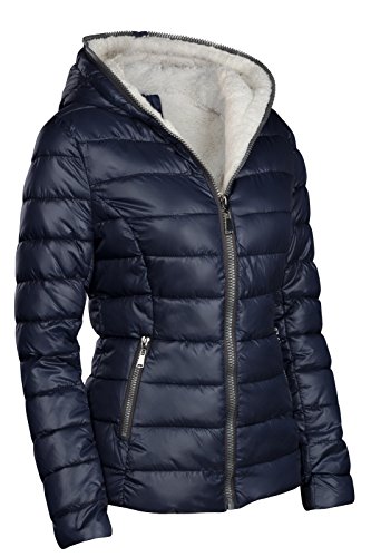 Damen Winter Parka Mit Abnehmbarer Daunen-Kapuze - Warm, Kurz, Polyester