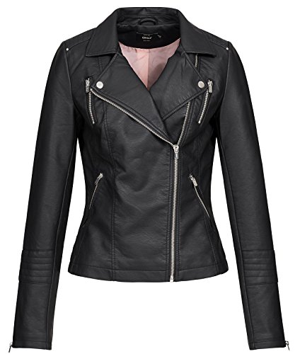 ONLY Female Kunstlederjacke Kunstleder 40Black