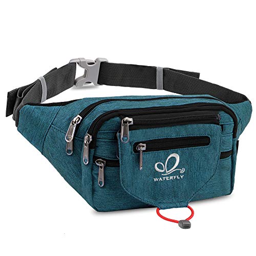 WATERFLY Bauchtasche Gürteltasche Damen und Herren Sport Hüfttasche für Laufen Fitness Joggen Wandern
