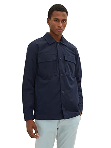 TOM TAILOR Herren 1034868 Jacke, 10668 – Sky Captain Blue, L
