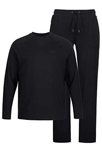 JP 1880 Herren Schlafanzug 1 Pyjamaset, Schwarz, 4XL EU