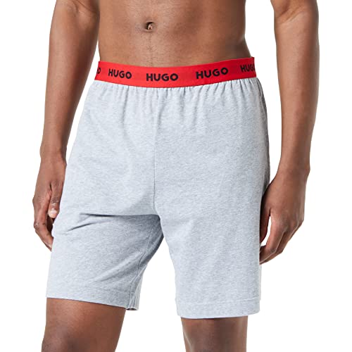 HUGO Men's Linked Pant Pyjama_Short, Medium Grey35, XL