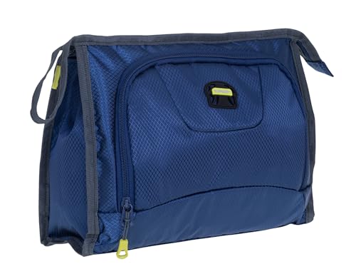 Kulturtasche Washbag groß Damen Herren Elephant Trainer Large Kosmetiktasche Travel Reise Tasche Beautycase Kulturbeutel 4 L 1240 Auswahl + Beutel (Dark Marine Blue (blau))